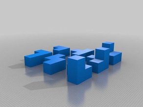 mi personalizados cubo soma puzzle rompecabezas 3d print model - Mito3D