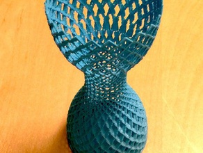 hourglass lamp sculptures vase 3d print model - Mito3D