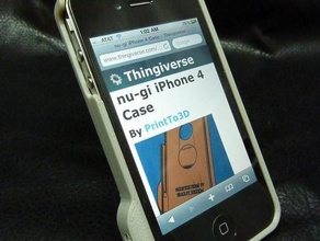 nu-gi caso di iphone 4 altri 3d print model - Mito3D