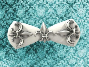 fleur papillon accessoires mens de cravates unisexe womens 3d print model - Mito3D