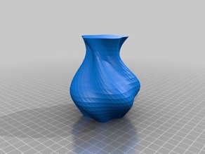 twisty soft curve penta-vase math art 3d print model - Mito3D