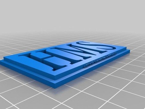 hms işaretler logoları hanover isim etiketi 3d print model - Mito3D