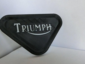 triumph motorcycle support plate automotive bike motorbike 3d print model - Mito3D