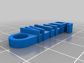 mi ala llavero organización personalizado 3d print model - Mito3D