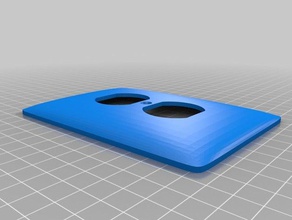 standard-outlet Platte abdecken - Ersatz Teile elektrische Steckdose Abdeckung 3d print model - Mito3D
