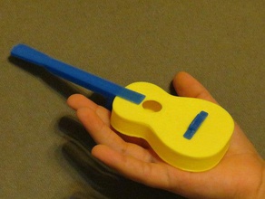 simple mini-modèle de guitare d'autres classique figurine les enfants miniature instrument musique jouet 3d print model - Mito3D