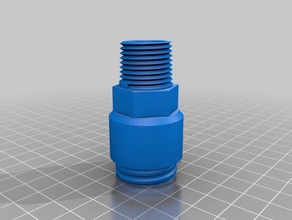 rabbit water bottle adapter pets 3d print model - Mito3D