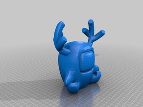 fortunato cervi animali antler palchi cat lucky alce 3d print model - Mito3D