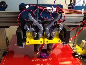 ordbot montagem de ventilador 3d a impressora extrusoras dupla dualstrusion hadron ord 3d print model - Mito3D