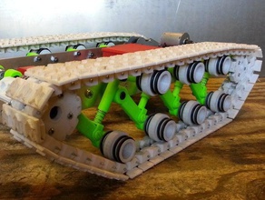une chenille de char pignon roues entretoises r c véhicules rc tank la robotique 3d print model - Mito3D