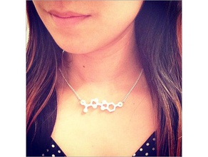 luciferin molecule necklace biology jewelry science 3d print model - Mito3D