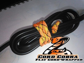 cord cobra flat wrapper conventional power household cable extension 3d print model - Mito3D