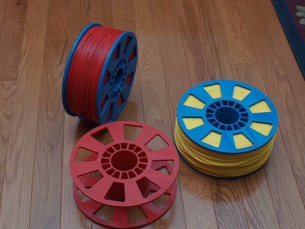 2 Stück spool standard-Größe 3d drucken normale Spule original robo3d standard-Spule ultimaker 3D print model - Mito3D