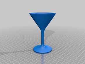 cocktail-Glas Brille 3d print model - Mito3D