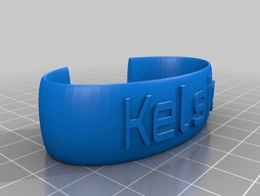 kelsie bracciale bracciali personalizzato 3d print model - Mito3D