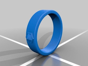 emblema di robotica anello 3d stampa 3d print model - Mito3D