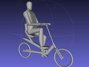 gigante rilanciare il rendering i veicoli bicicletta recumbent 3d print model - Mito3D