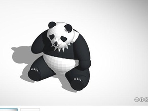 urso panda 10 animais legal dualstrusion natureza a vida selvagem 3d print model - Mito3D
