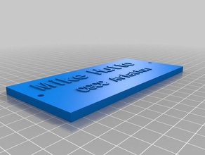 nameplate hutto accessories customized 3d print model - Mito3D