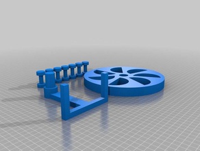meine angepasste perpetual motion Rad interactive Kunst 3d print model - Mito3D