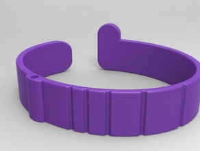 pulseira rfid pulseiras cápsula cristal etiqueta wearable 3d print model - Mito3D