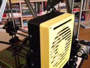lulzbot ao-101 enclosure lid room 120mm fan 3d printer accessories 3d print model - Mito3D
