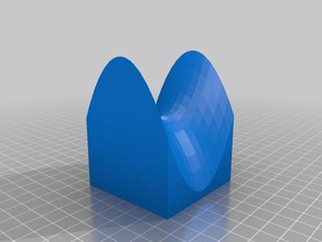 hyperbolic paraboloid math art 3d calculus equation 3d print model - Mito3D
