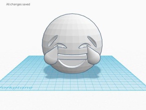 rindo emoji 3d impressão 3d print model - Mito3D