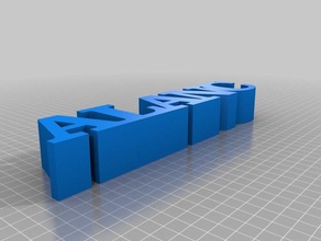 il mio personalizzato 5 lettere della riga altri 3d print model - Mito3D