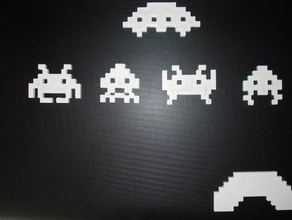 space invaders gadgets 3d print model - Mito3D