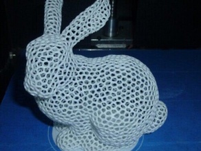 tavşan sınırını test etmek içi boş sanat 3d print model - Mito3D