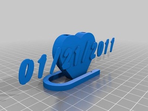 my customized love lockwith your initials other 3d print model - Mito3D