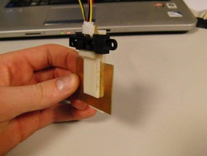 sharp distance sensor clip other 3d fastenerless part robot robotics useful 3d print model - Mito3D