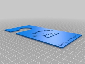 Tür Kleiderbügel Zeichen logos Künstlerische customizer Herausforderung 3d print model - Mito3D