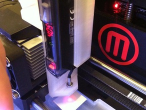 optical tramming indicator bracket replicator 2 3d printer accessories clip dial gauge tool 3d print model - Mito3D