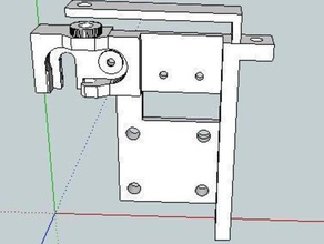 3mm version up printer filament feeder other 3d abs dc motor upgrade part mendel pla sketchup 3d print model - Mito3D