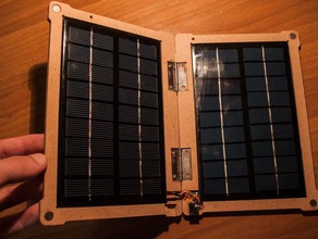 diy 6w solar-Ladegerät mobile Telefon 5v Netzteil diy-Ladegerät tragbares Ladegerät solar-Falle solar-panel usb-Ladegerät 3d print model - Mito3D
