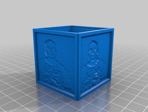 il mio personalizzato cubo lithopanes ja arredamento 3d print model - Mito3D