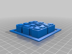 architektonisches detail Außenwand Bau - Spielzeug block-Stadt 3d print model - Mito3D