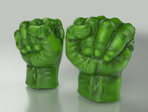 hulk mains sculptures amusant 3d print model - Mito3D