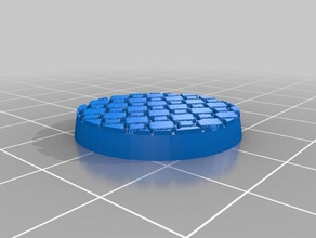 round 25mm base-02 toy game accessories customized 3d print model - Mito3D
