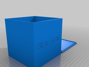 caixa de dvd recipientes personalizado 3d print model - Mito3D