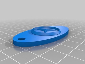 benz key ring keychains customized 3d print model - Mito3D