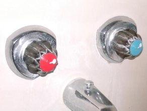 bath tap pointer caps bathroom household shower temperature 3d print model - Mito3D