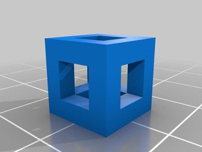 Hexaeder 50 math Kunst angepasst 3d print model - Mito3D