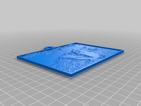 cassie lithoplane 2d sanat özelleştirilmiş 3d print model - Mito3D