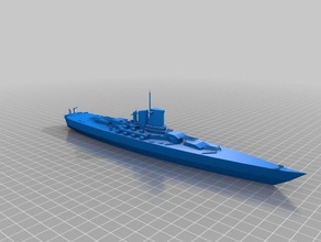 italian battleship other 3d print model - Mito3D