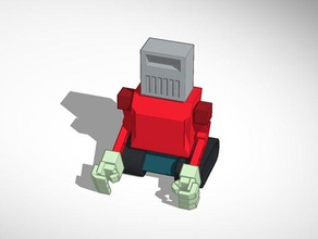 robot 123 art joints movable 3d print model - Mito3D