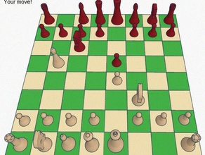moderniste des pièces d'échecs 3d print model - Mito3D