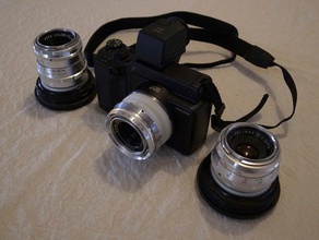 agfa ambi silette lente leica adaptador câmara 3d print model - Mito3D